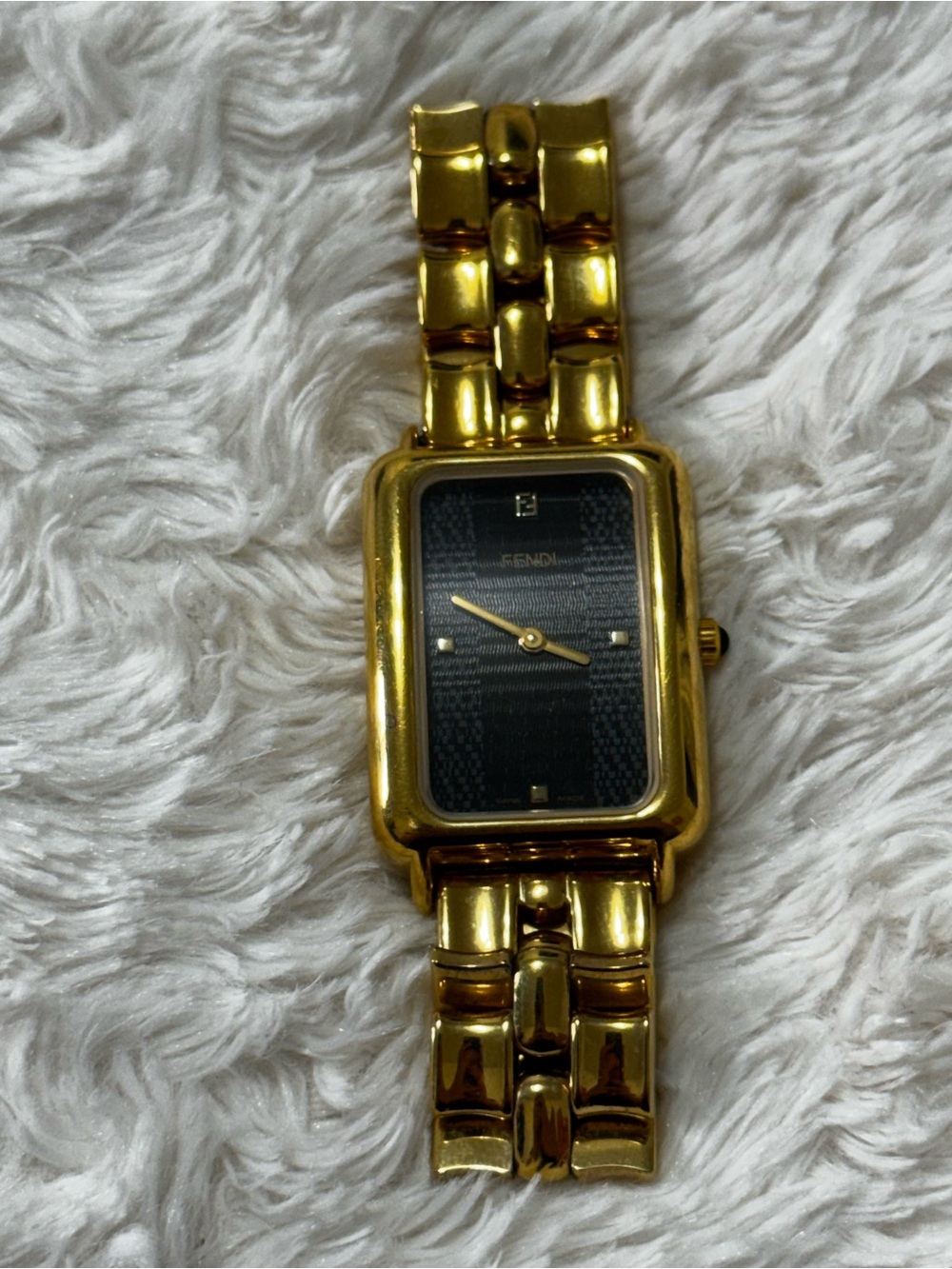 Fendi Gold-Tone Bracelet Watch - Vintage